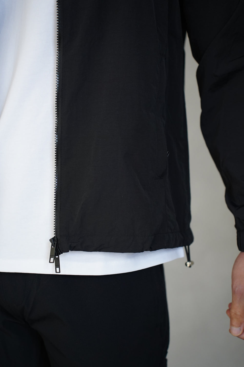 Capo Crinkle Lightweight Jacket - Black