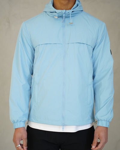 Capo Crinkle Lightweight Jacket - Sky Blue