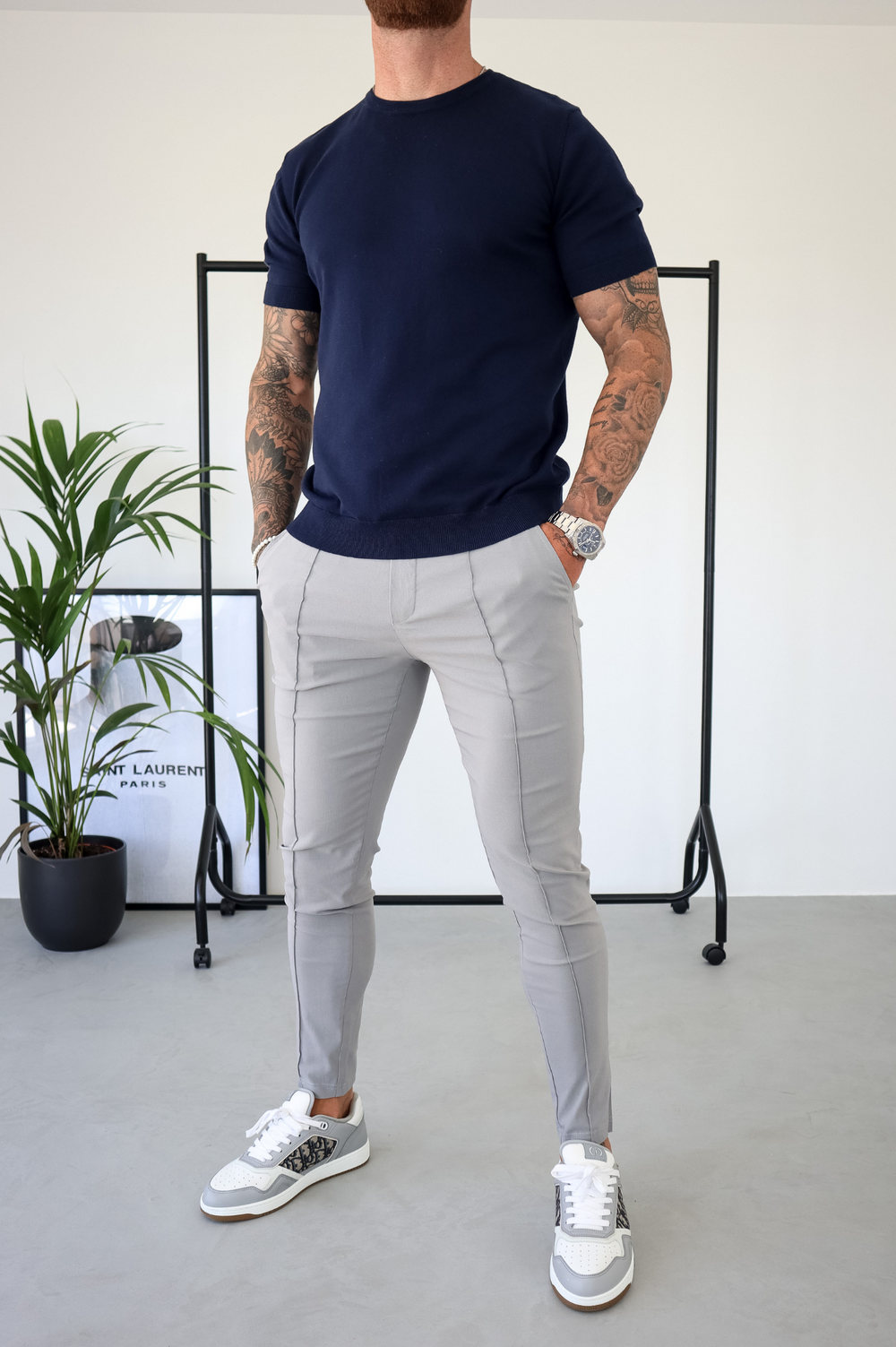 Capo Egyptian Cotton T-Shirt - Navy