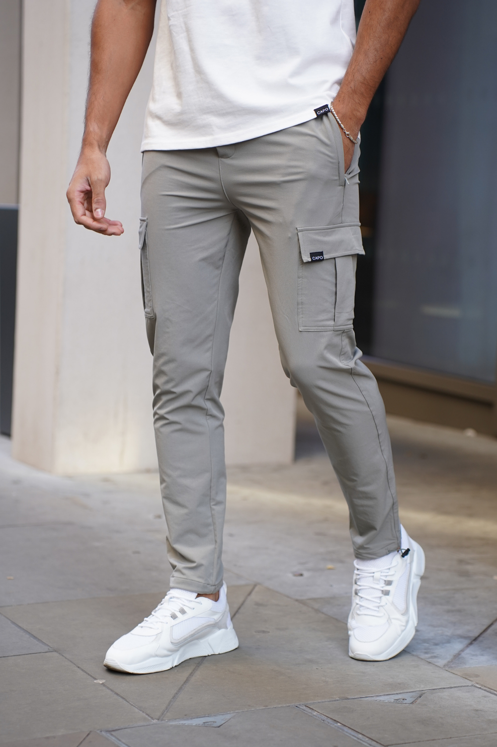 Capo UTILITY Cargo Pant Toggle V2 - Light Grey