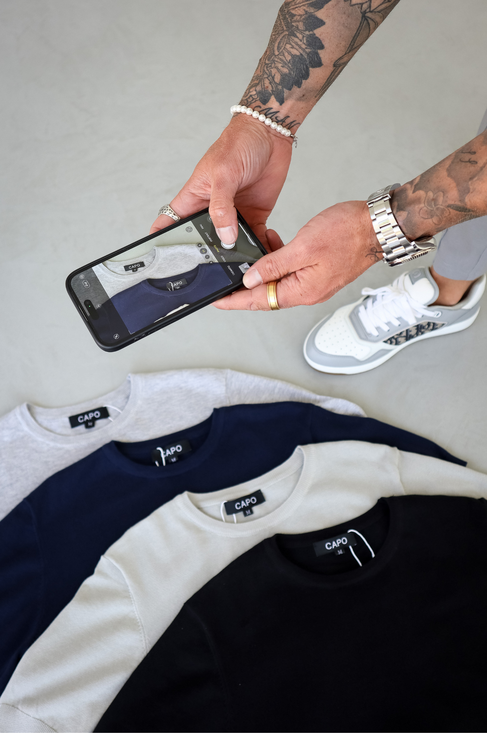 Capo Egyptian Cotton T-Shirt - Navy