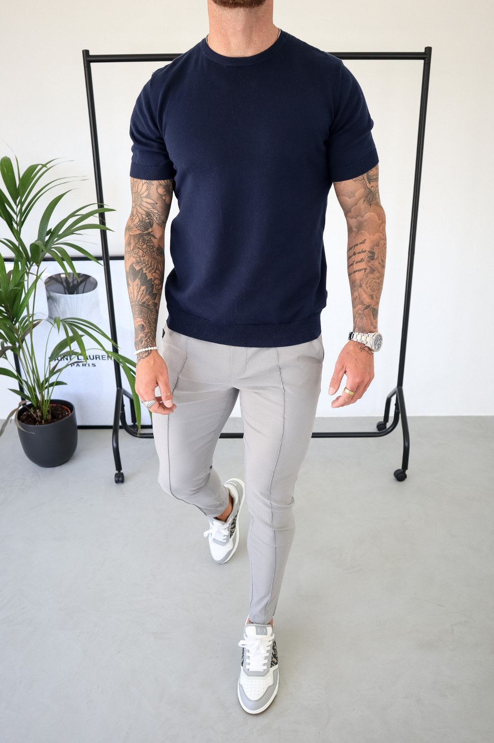 Capo Egyptian Cotton T-Shirt - Navy