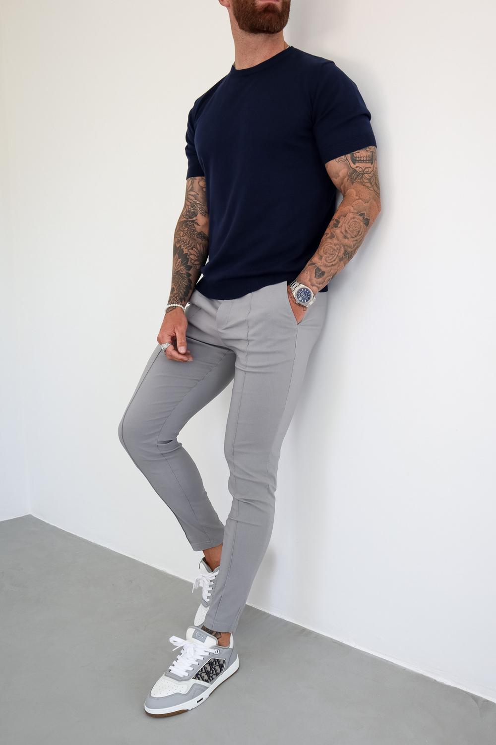 Capo Egyptian Cotton T-Shirt - Navy