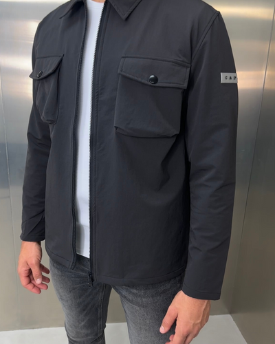 Capo BUTTON Jacket - Charcoal