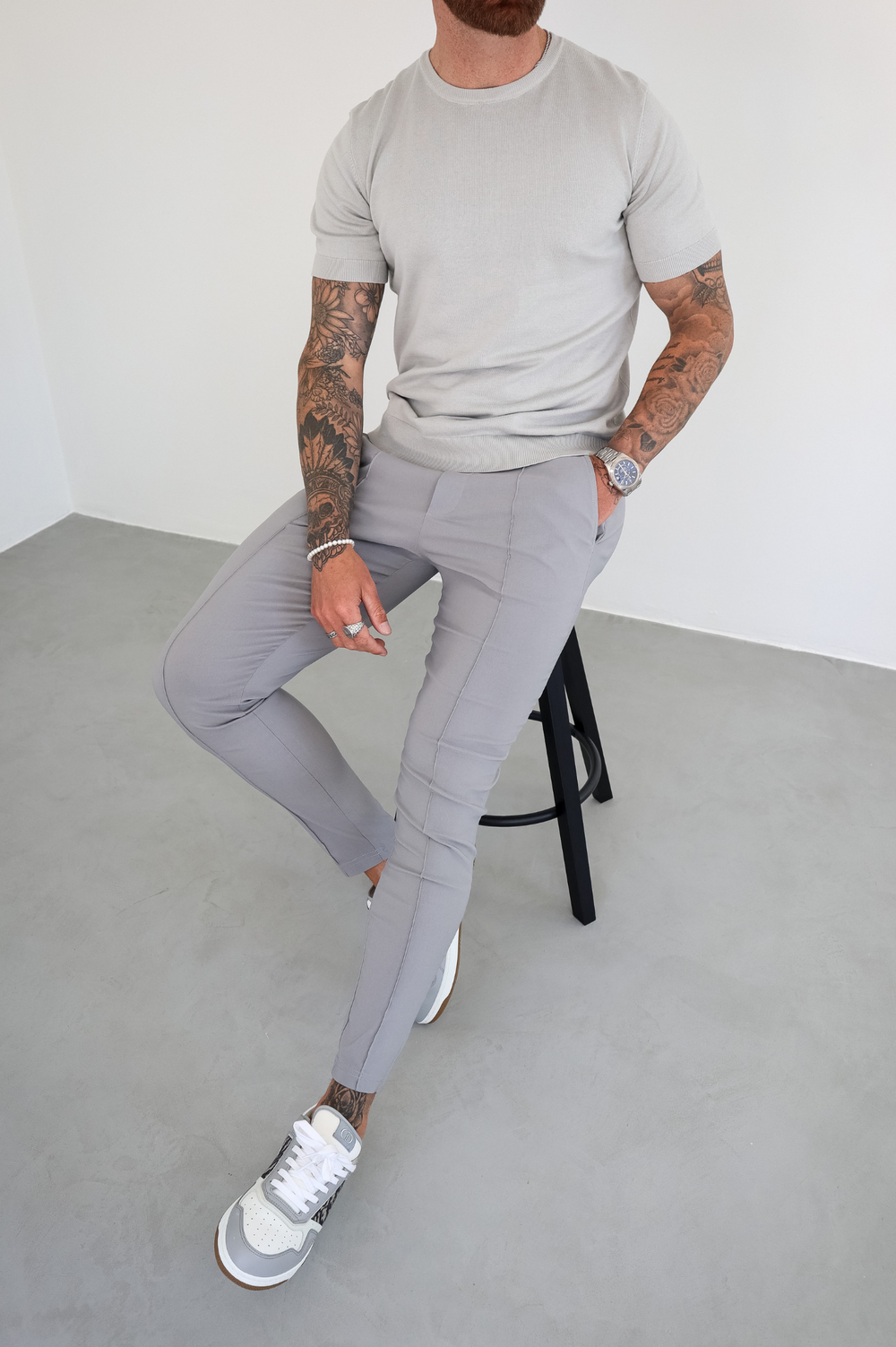 Capo Egyptian Cotton T-Shirt - Stone