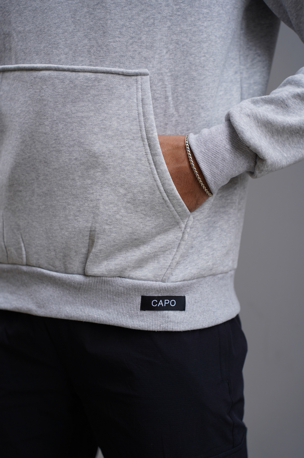 Capo RAGLAN Hoodie - Light Grey