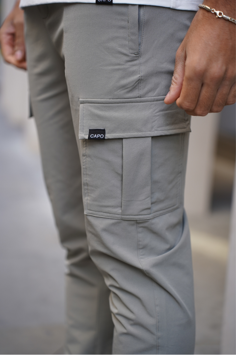 Capo UTILITY Cargo Pant Toggle V2 - Light Grey