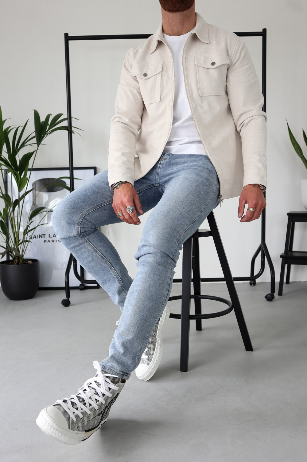 Capo SUEDE Jacket - Stone