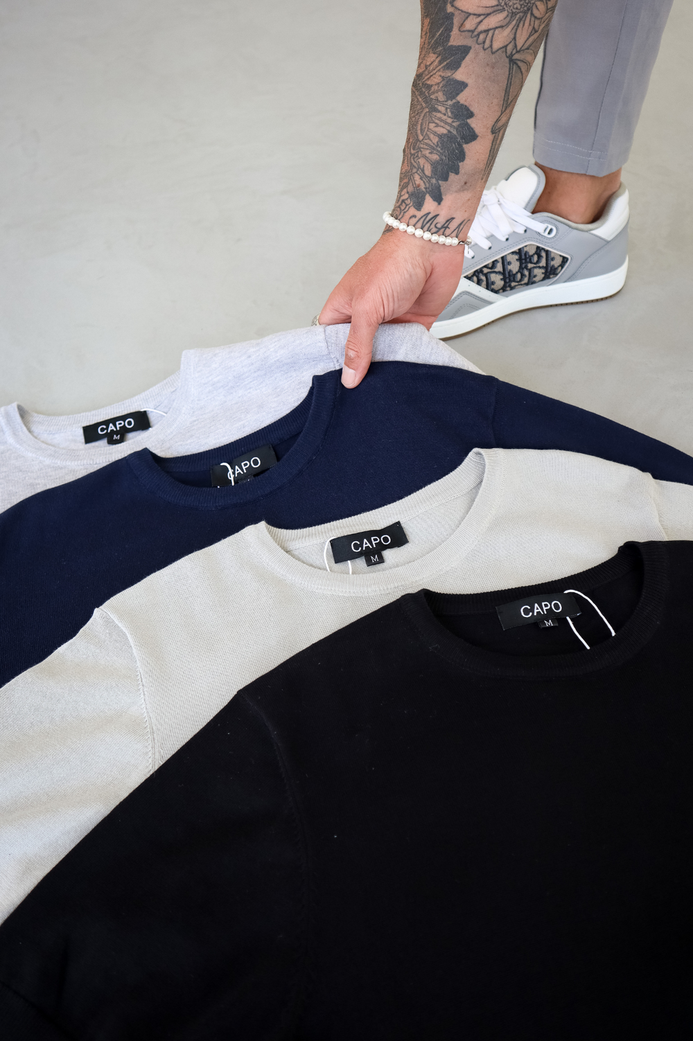 Capo Egyptian Cotton T-Shirt - Grey