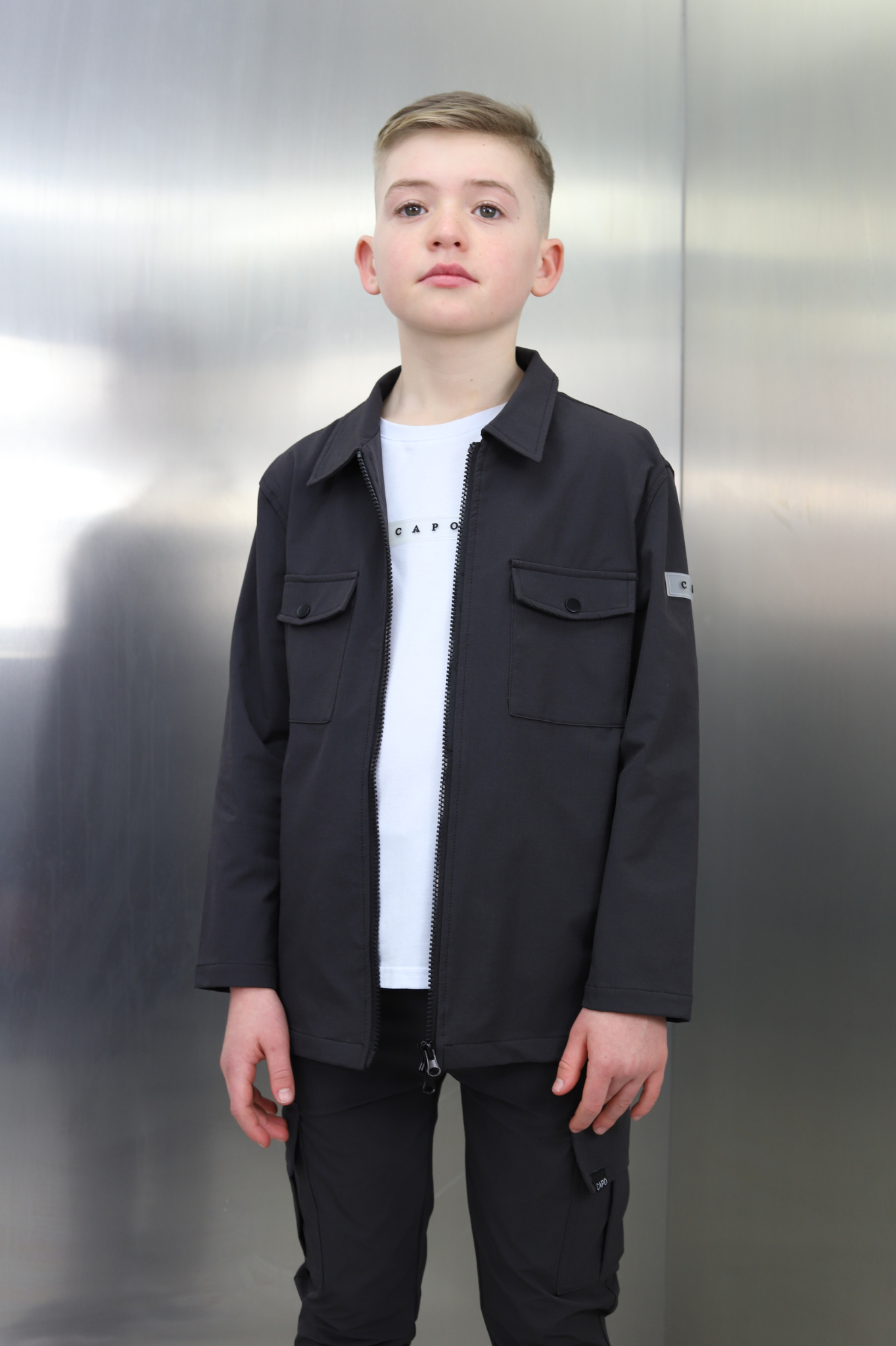 Capo KIDS - BUTTON Jacke - Anthrazit