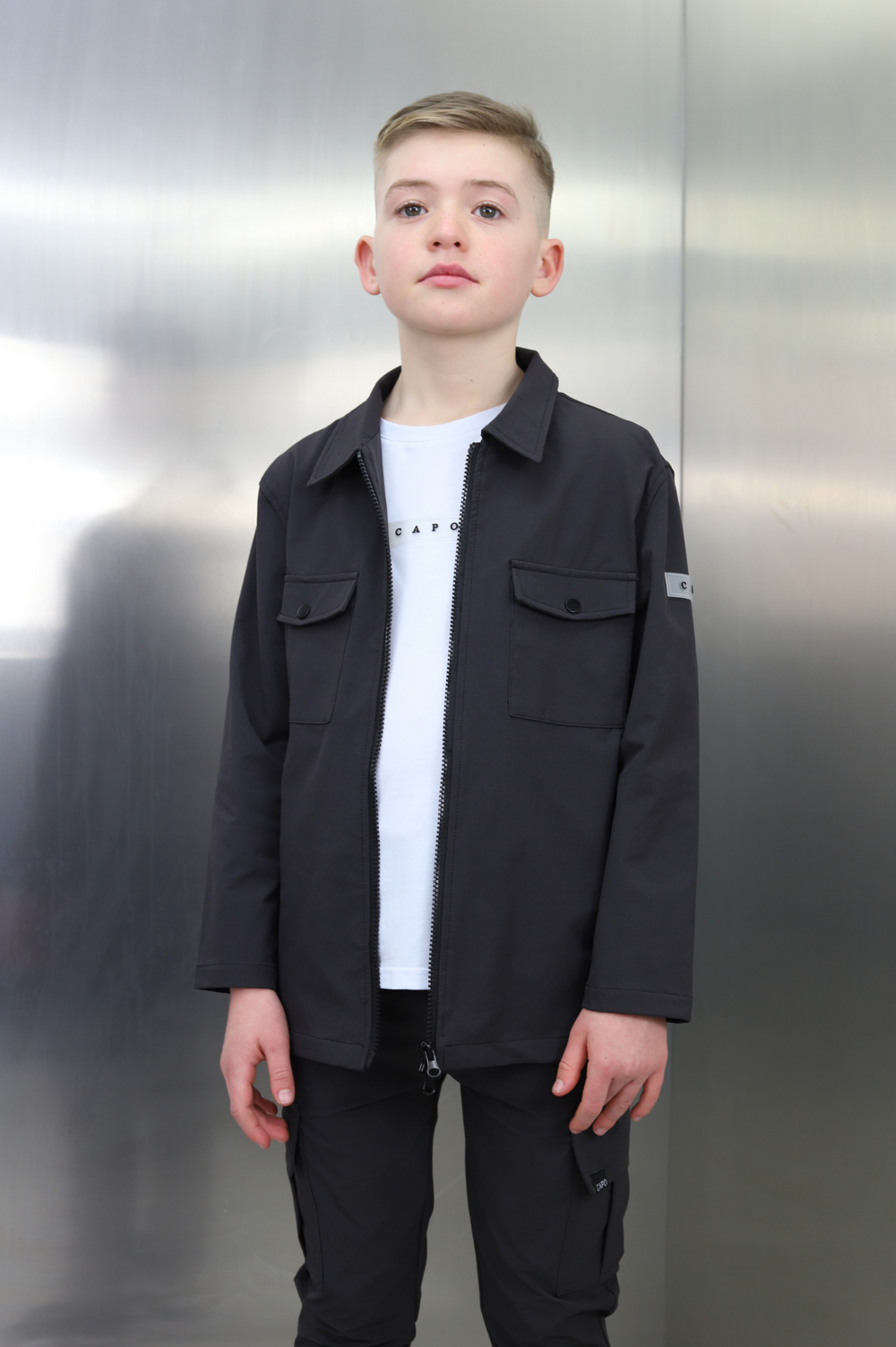 Capo KIDS - BUTTON Jacke - Anthrazit
