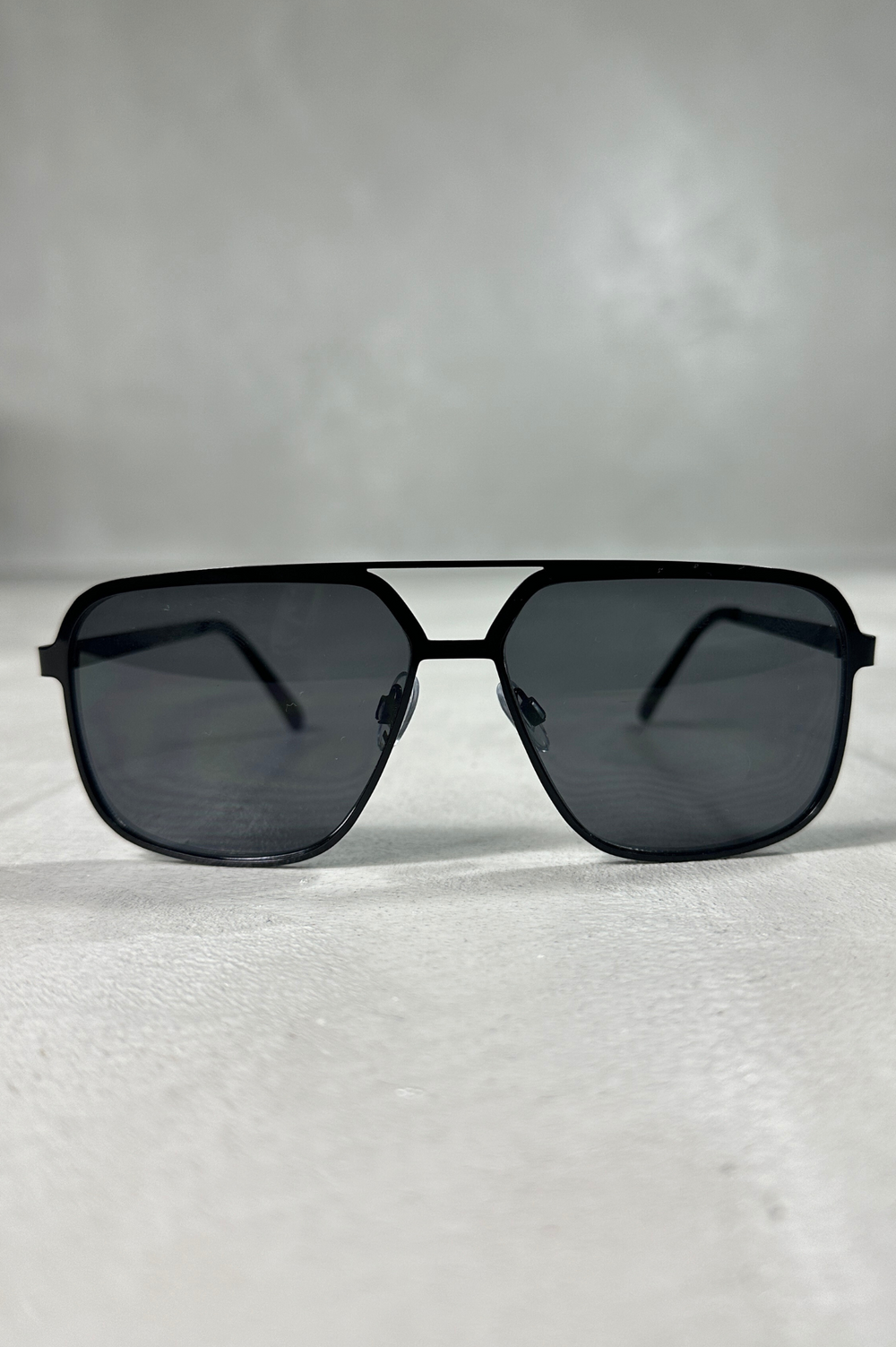 Capo Double Bridge Sunglasses - Black