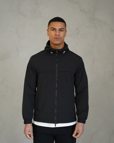 Capo Crinkle Lightweight Jacket - Black