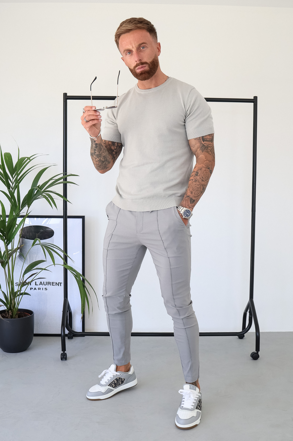 Capo Egyptian Cotton T-Shirt - Stone