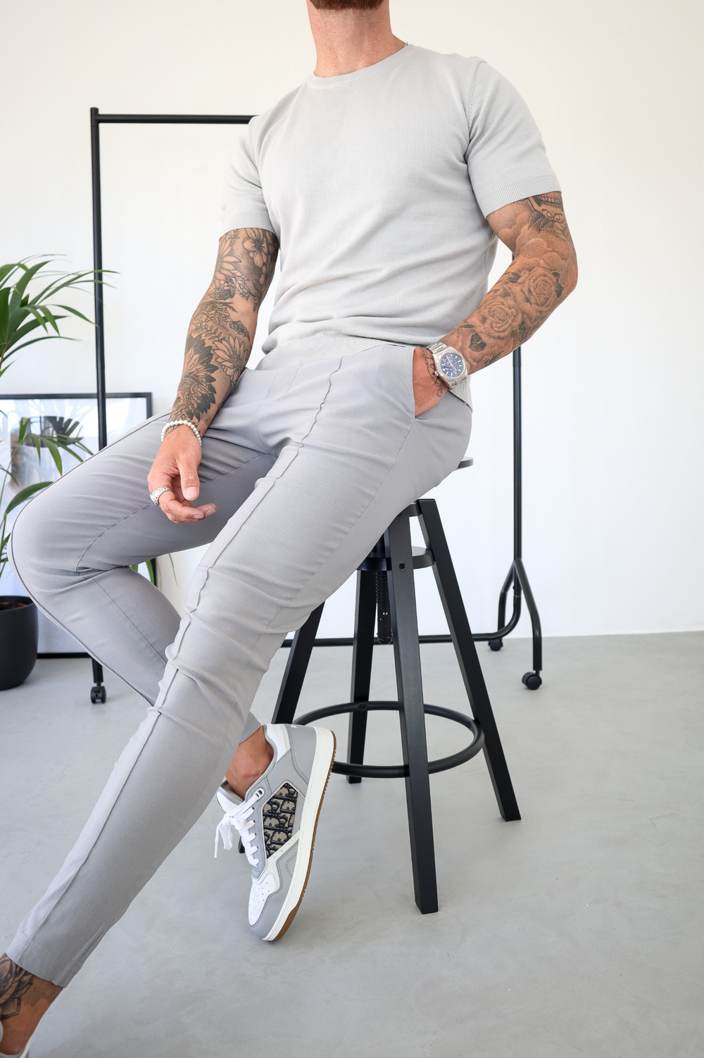 Capo Egyptian Cotton T-Shirt - Stone