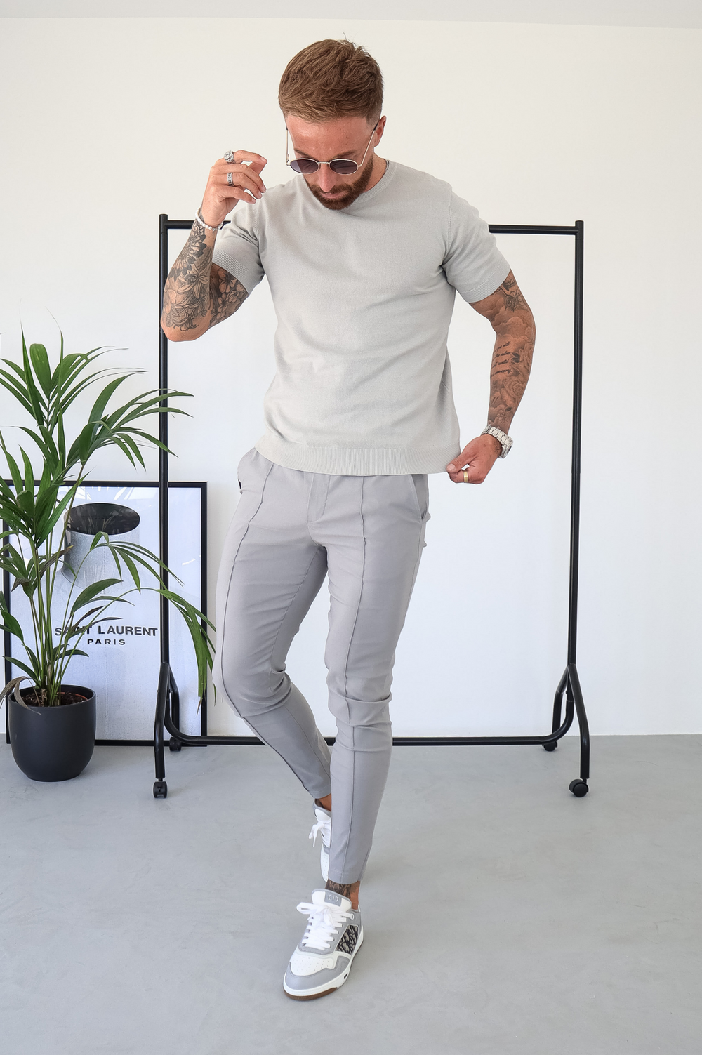 Capo Egyptian Cotton T-Shirt - Stone