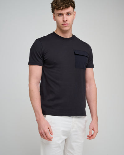 Capo Cargo Pocket T-Shirt - Black