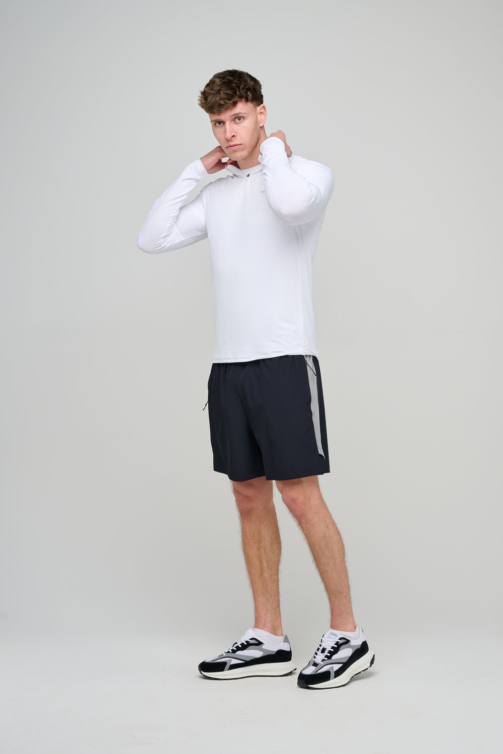 Capo Active Performance 1/4 Zip Top - White