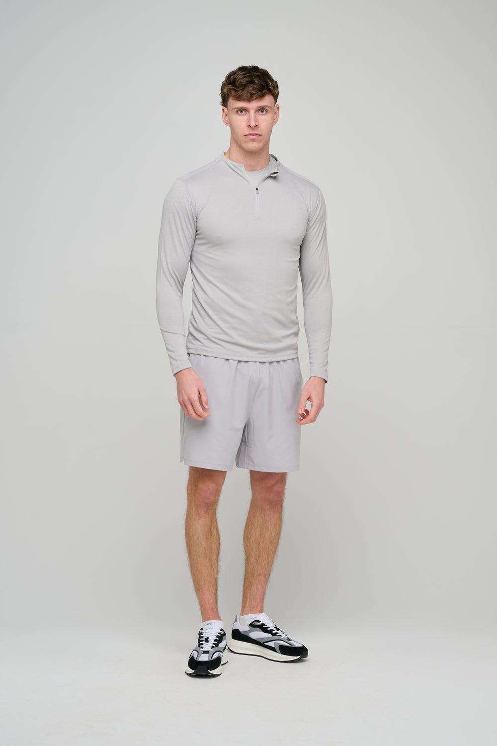 Capo Active Core 1/4 Zip Top - Light Grey