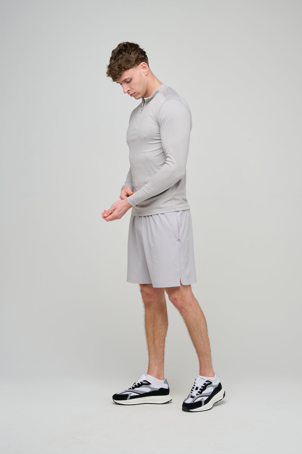 Capo Active Core 1/4 Zip Top - Light Grey
