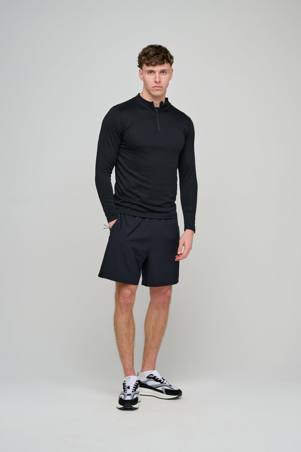 Capo Active Core 1/4 Zip Top - Black