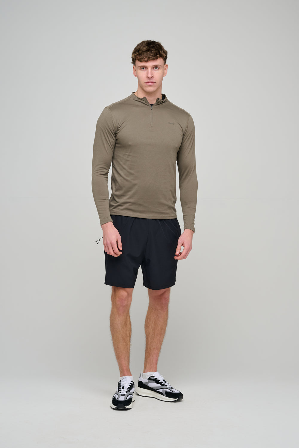 Capo Active Core 1/4 Zip Top - Olive