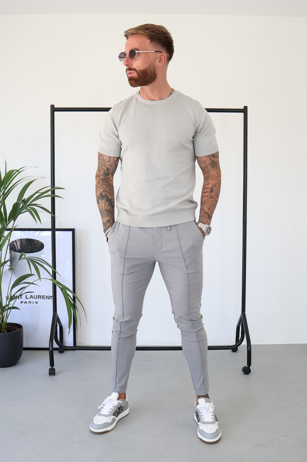 Capo Egyptian Cotton T-Shirt - Stone