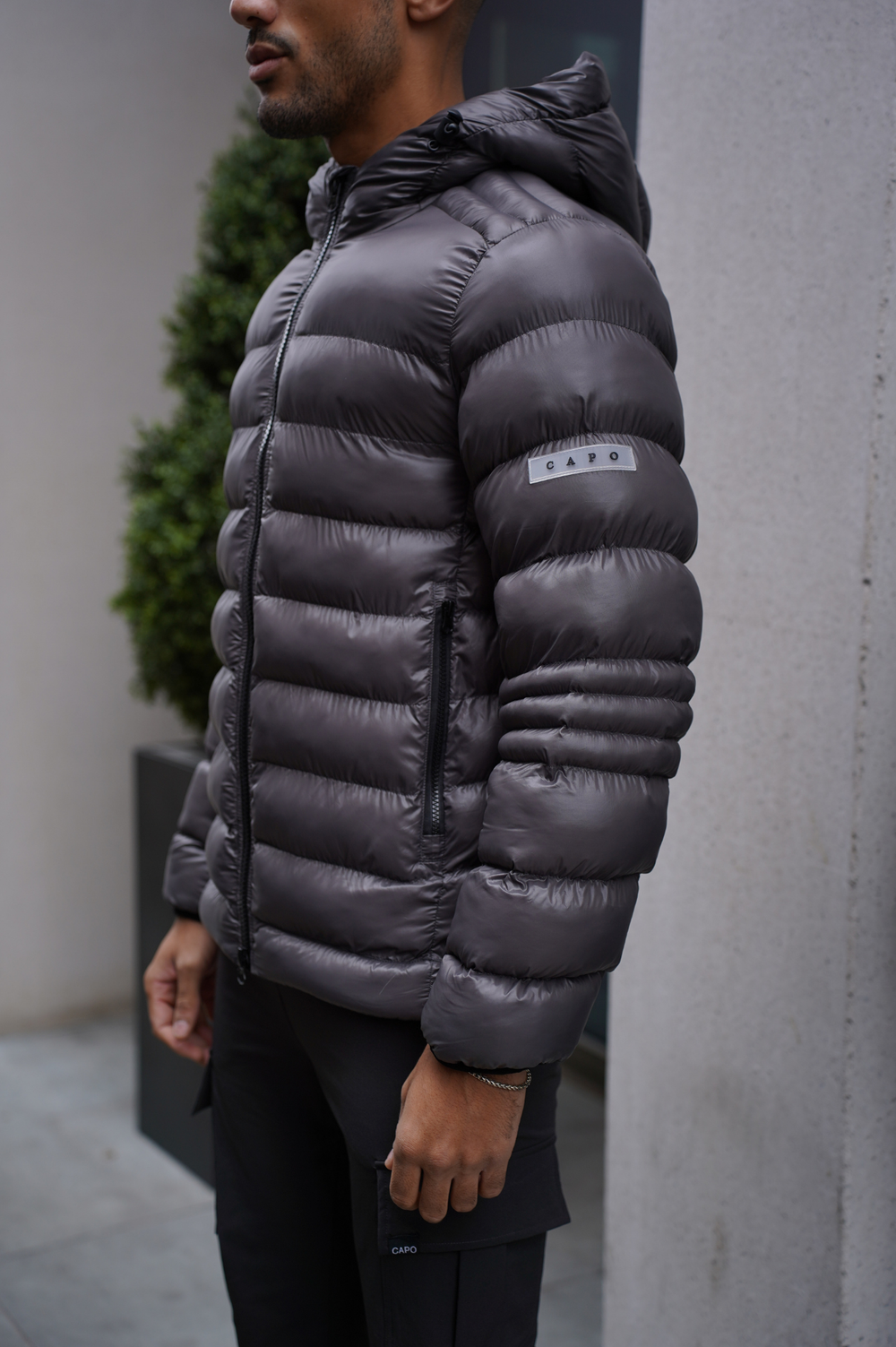 Capo PANEL Coat Jacket - Grey