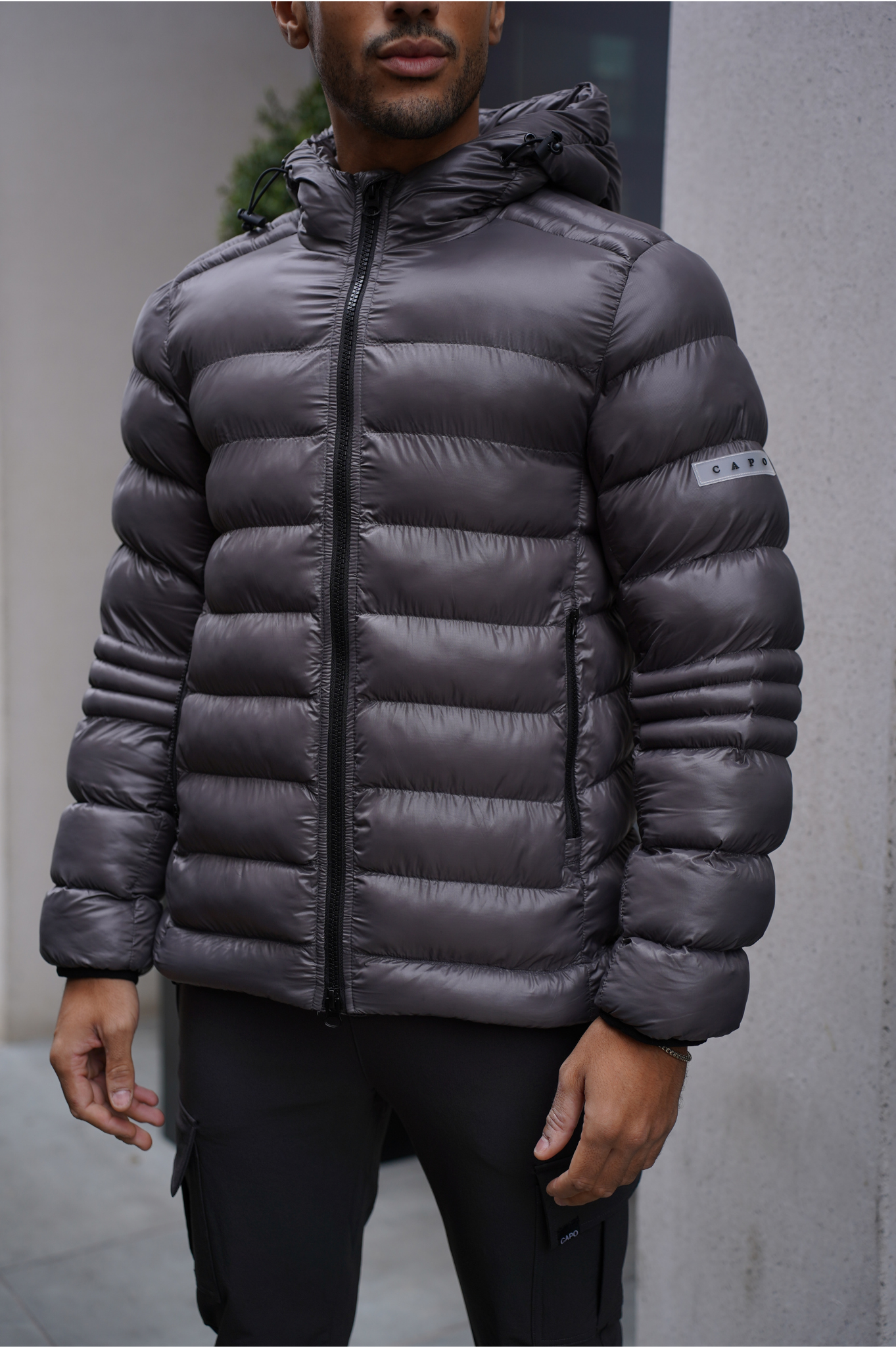 Capo PANEL Coat Jacket - Grey