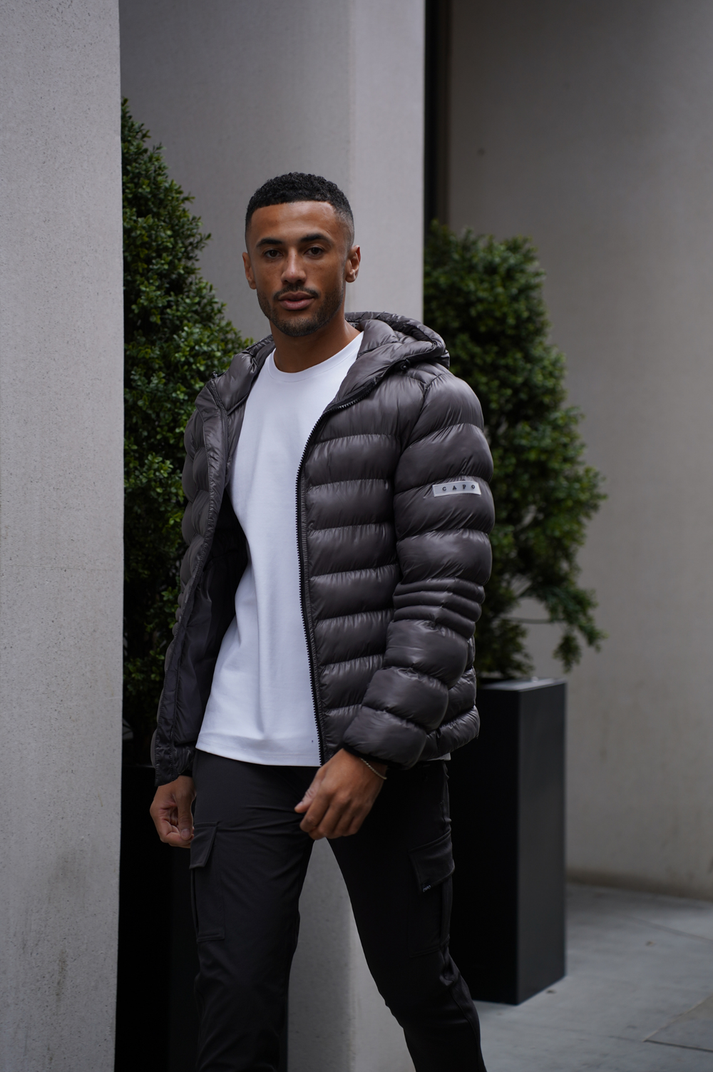 Capo PANEL Coat Jacket - Grey