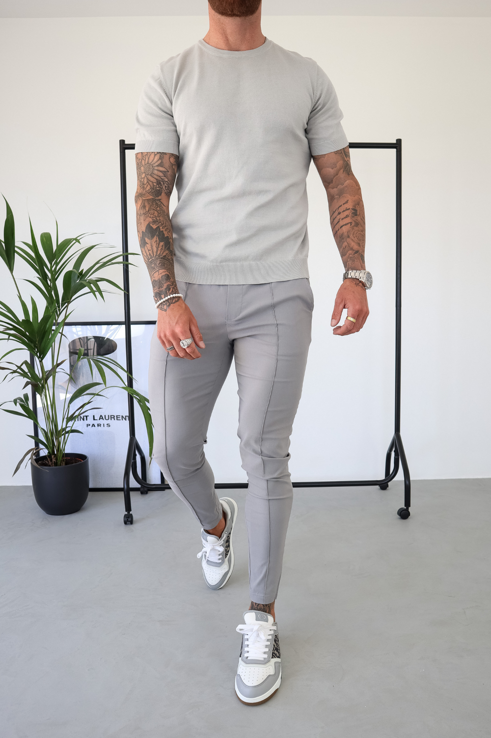 Capo Egyptian Cotton T-Shirt - Stone