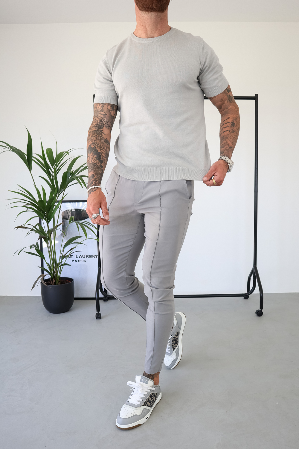 Capo Egyptian Cotton T-Shirt - Stone