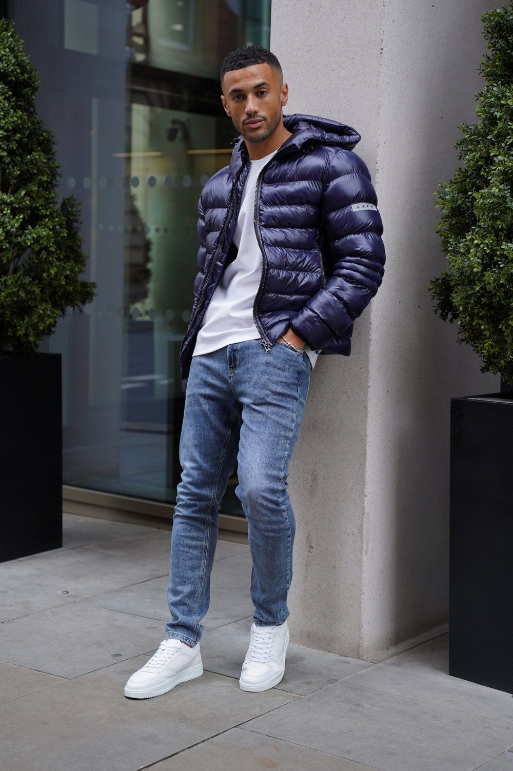 Capo Slim Fit Denim Jeans -Mid Blue