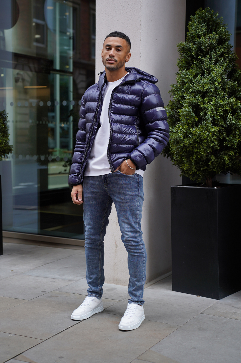 Capo Slim Fit Denim Jeans -Mid Blue