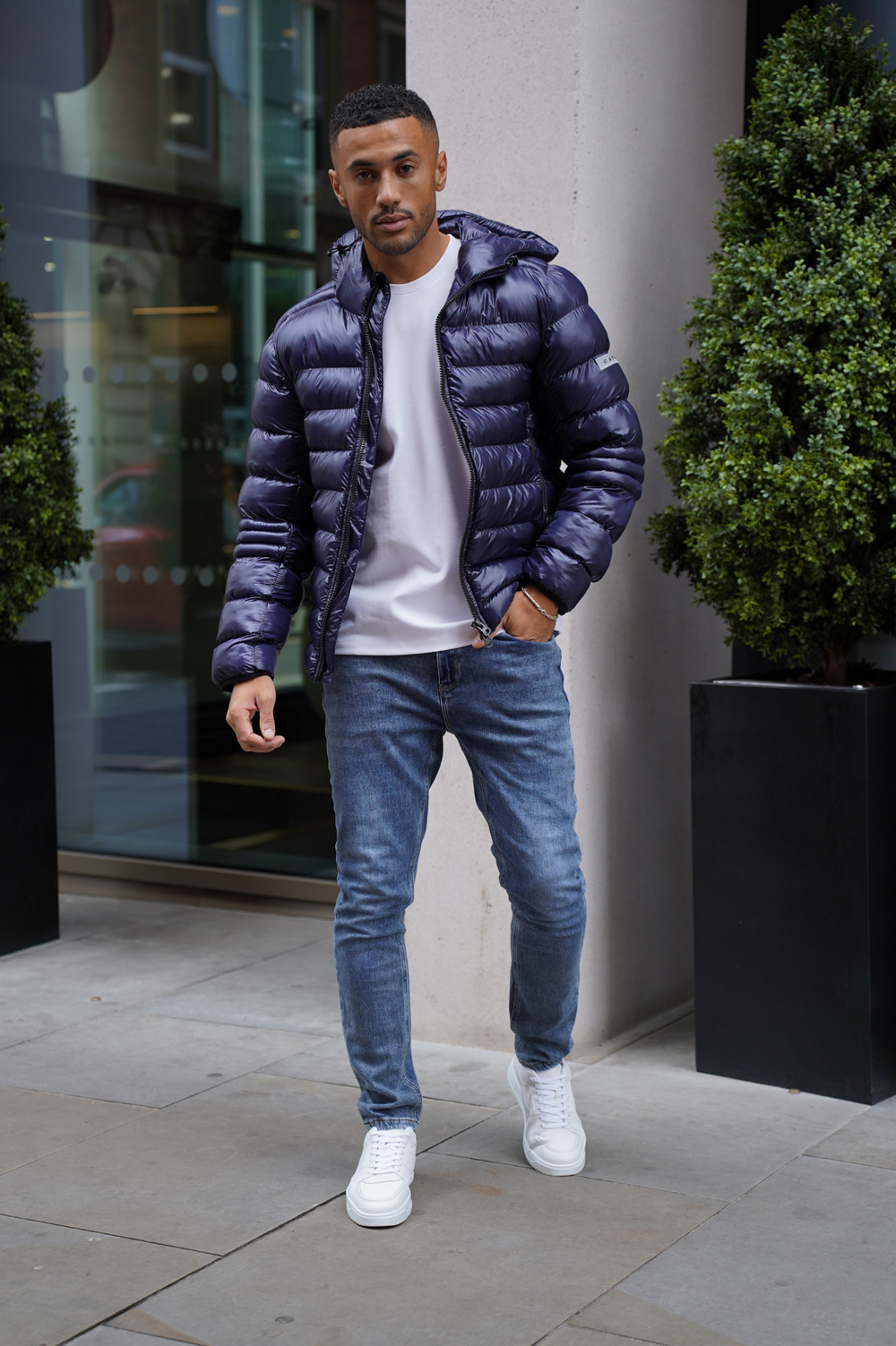 Capo Slim Fit Denim Jeans -Mid Blue