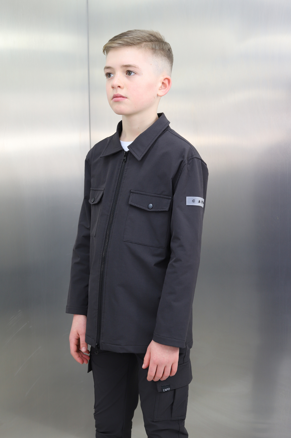 Capo KIDS - BUTTON Jacke - Anthrazit