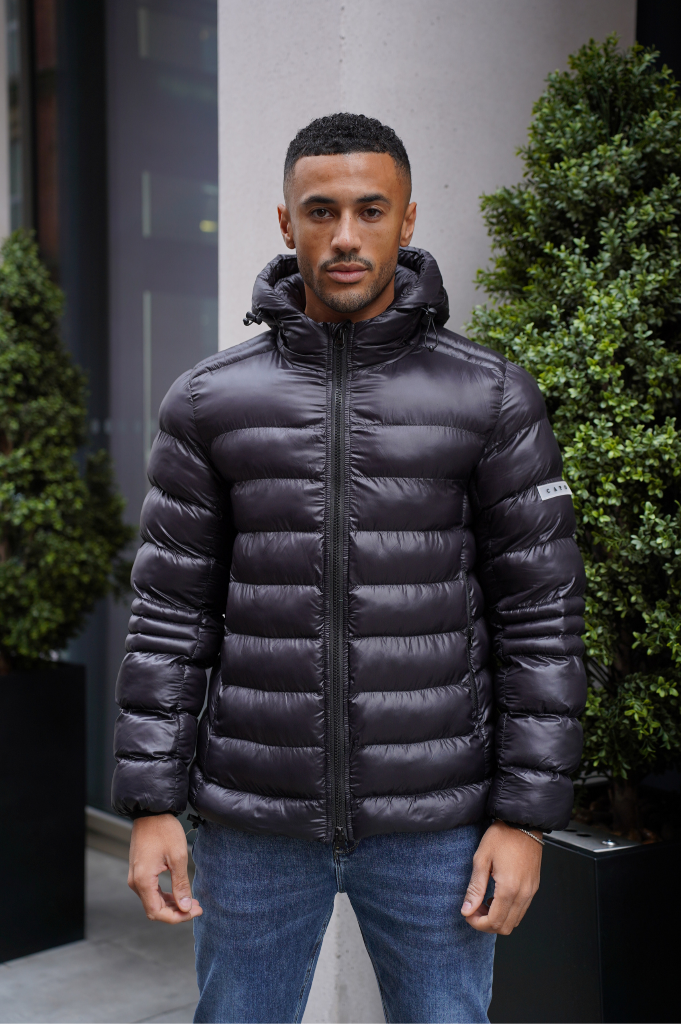 Capo PANEL Coat Jacket - Black