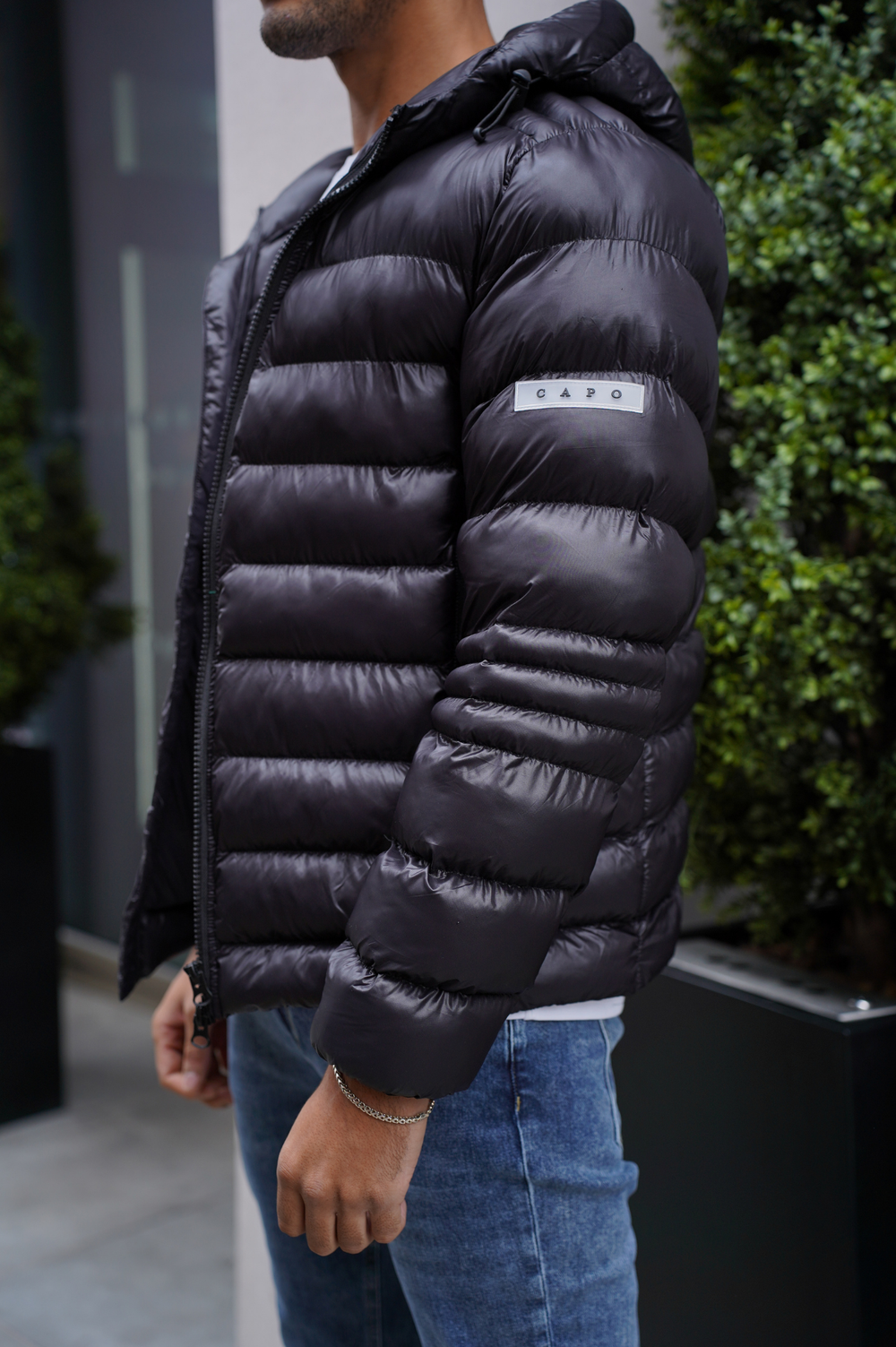 Capo PANEL Coat Jacket - Black