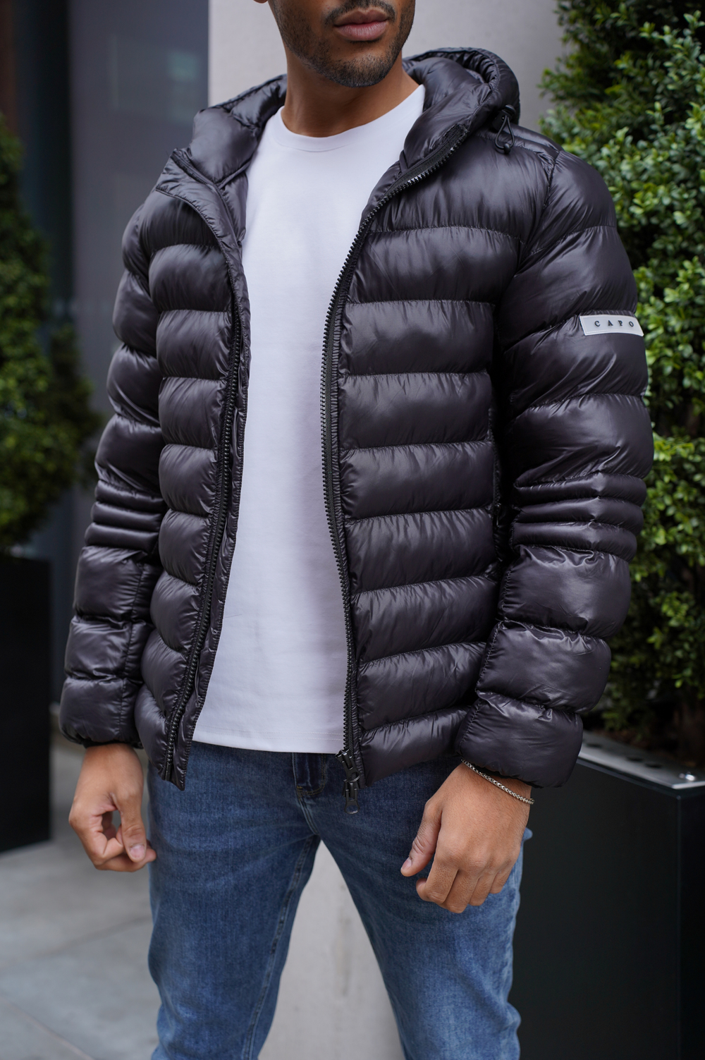 Capo PANEL Coat Jacket - Black