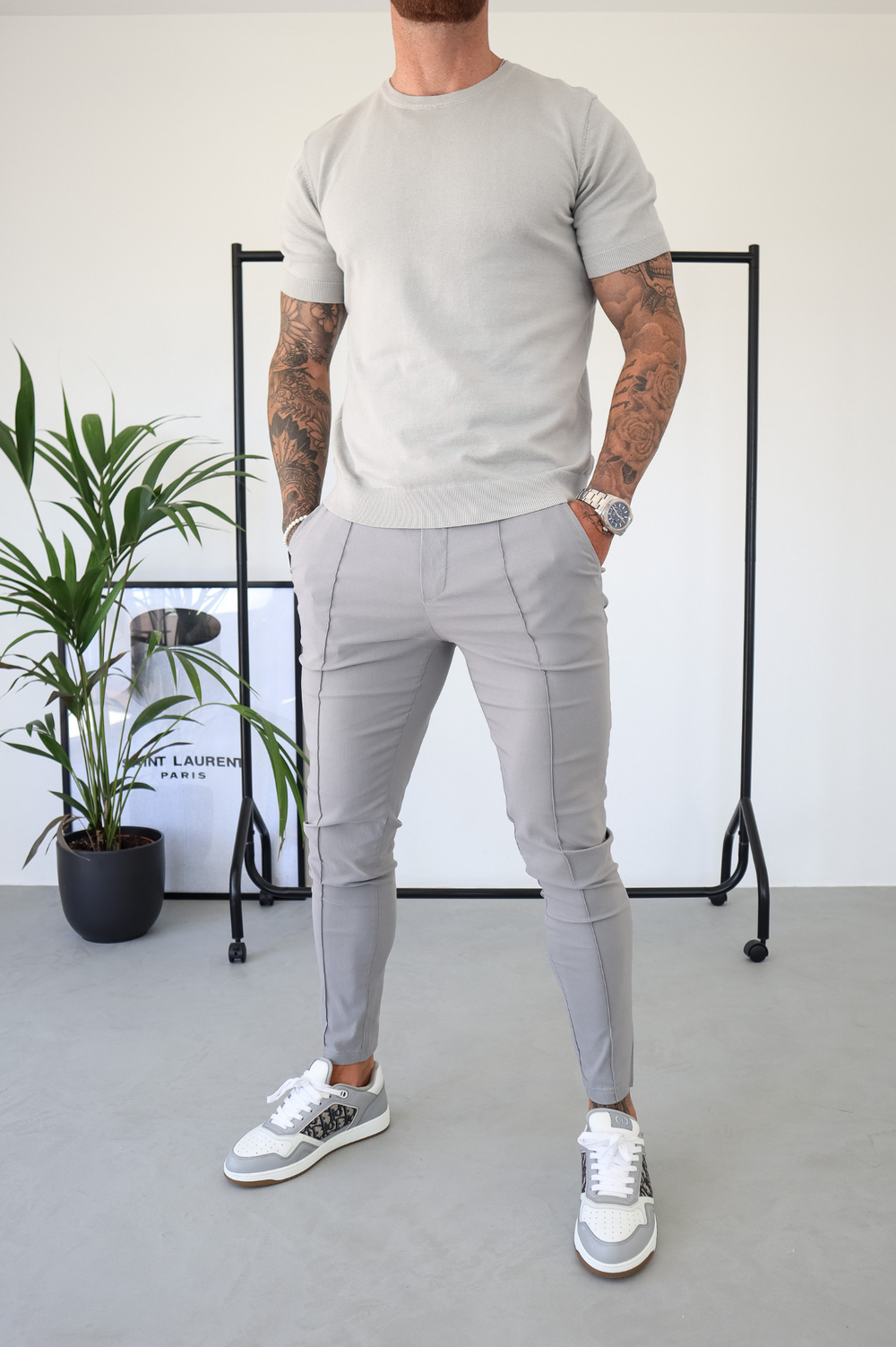 Capo Egyptian Cotton T-Shirt - Stone