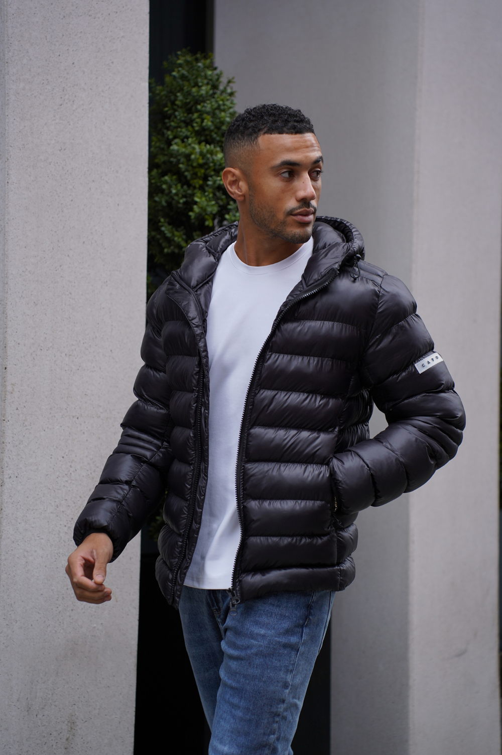 Capo PANEL Coat Jacket - Black