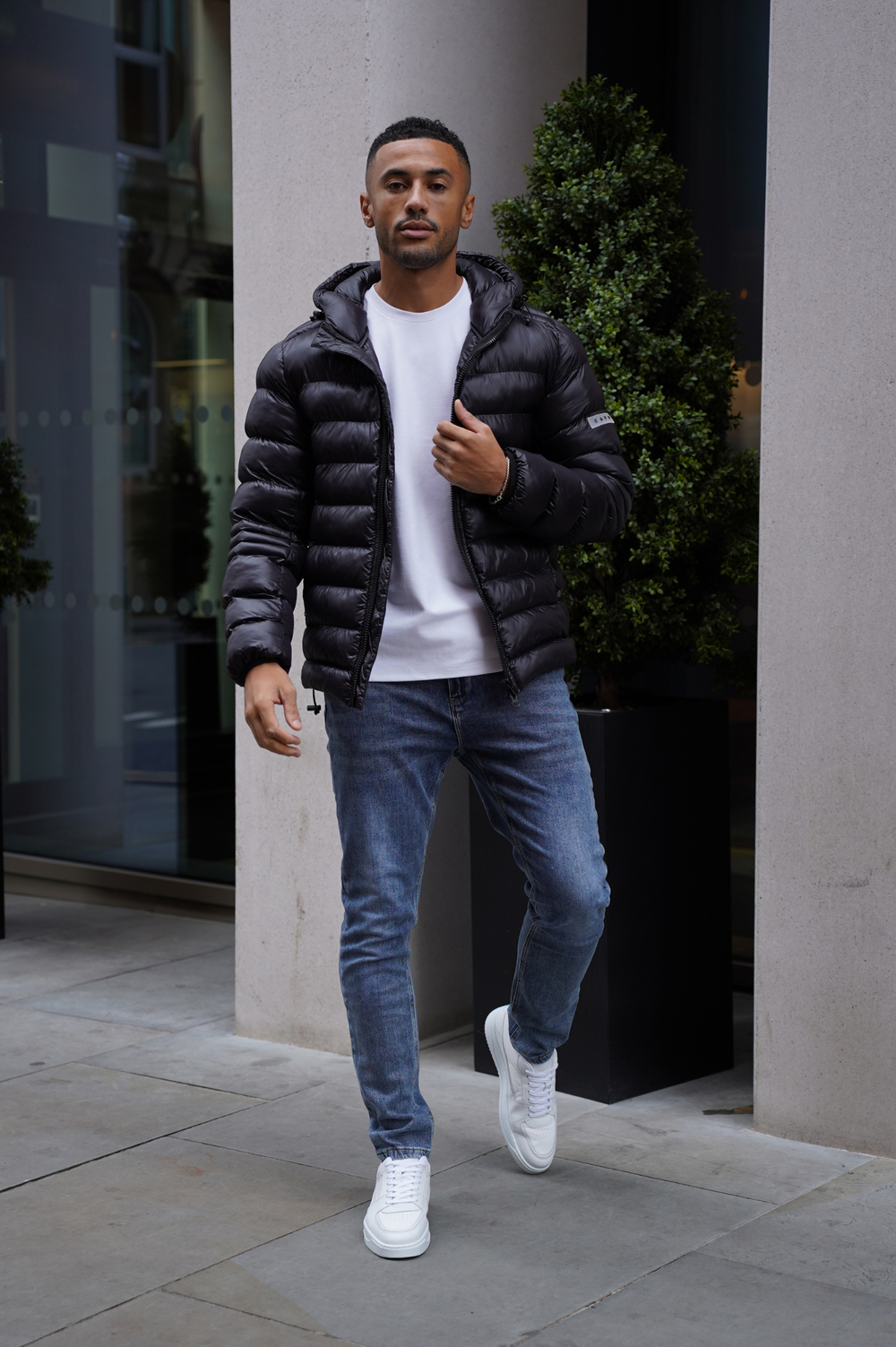 Capo PANEL Coat Jacket - Black