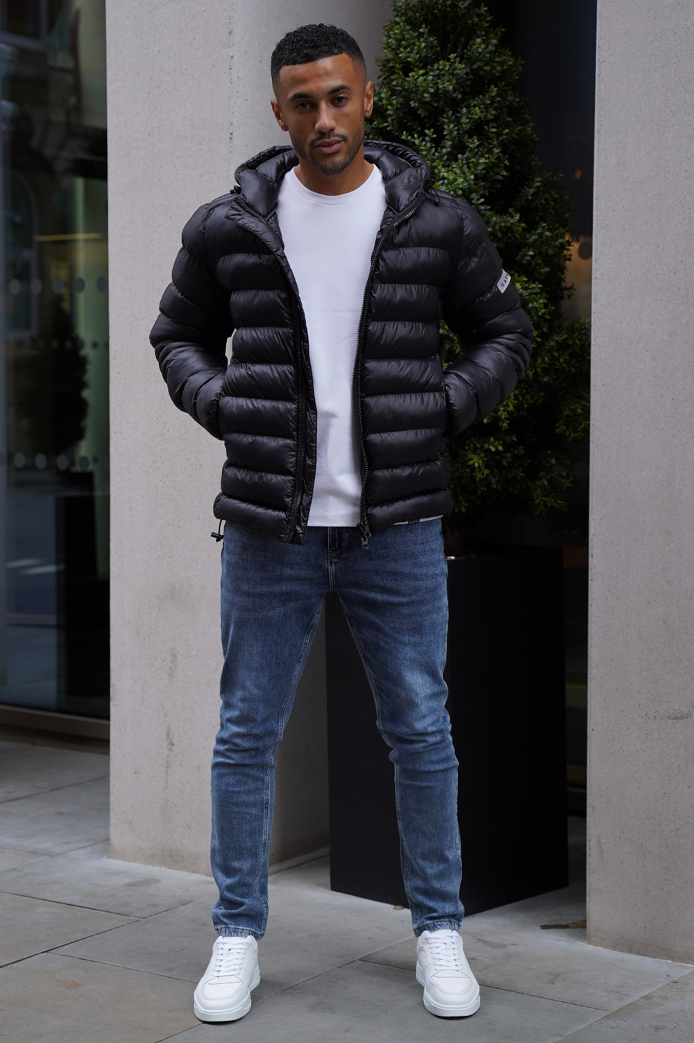 Capo PANEL Coat Jacket - Black