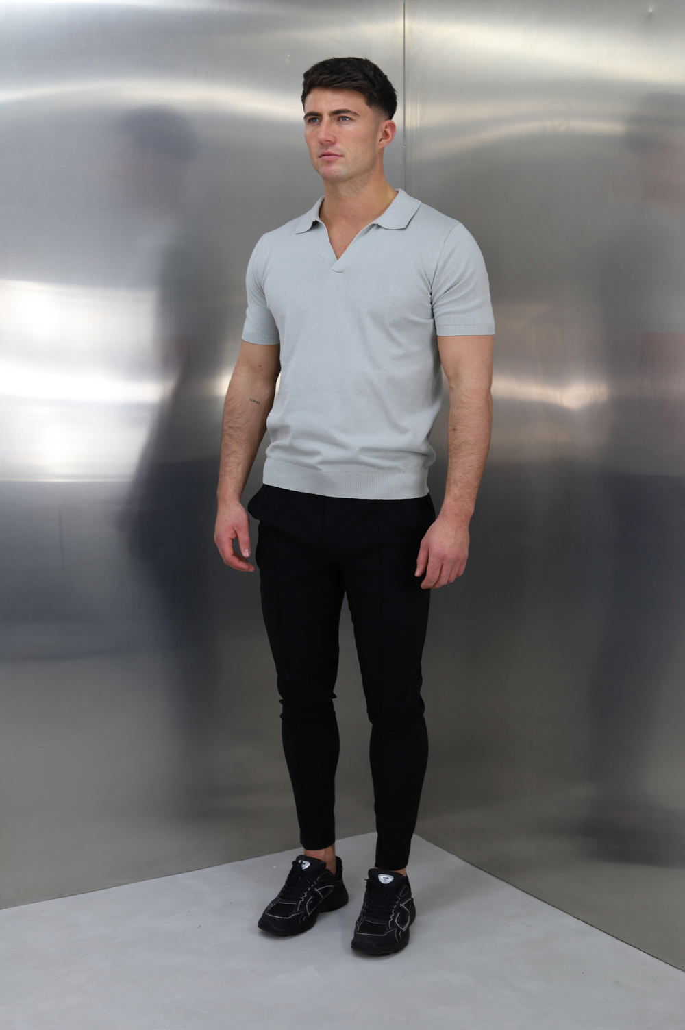 Capo Egyptian Cotton Cuban Collar Polo Shirt - Stone