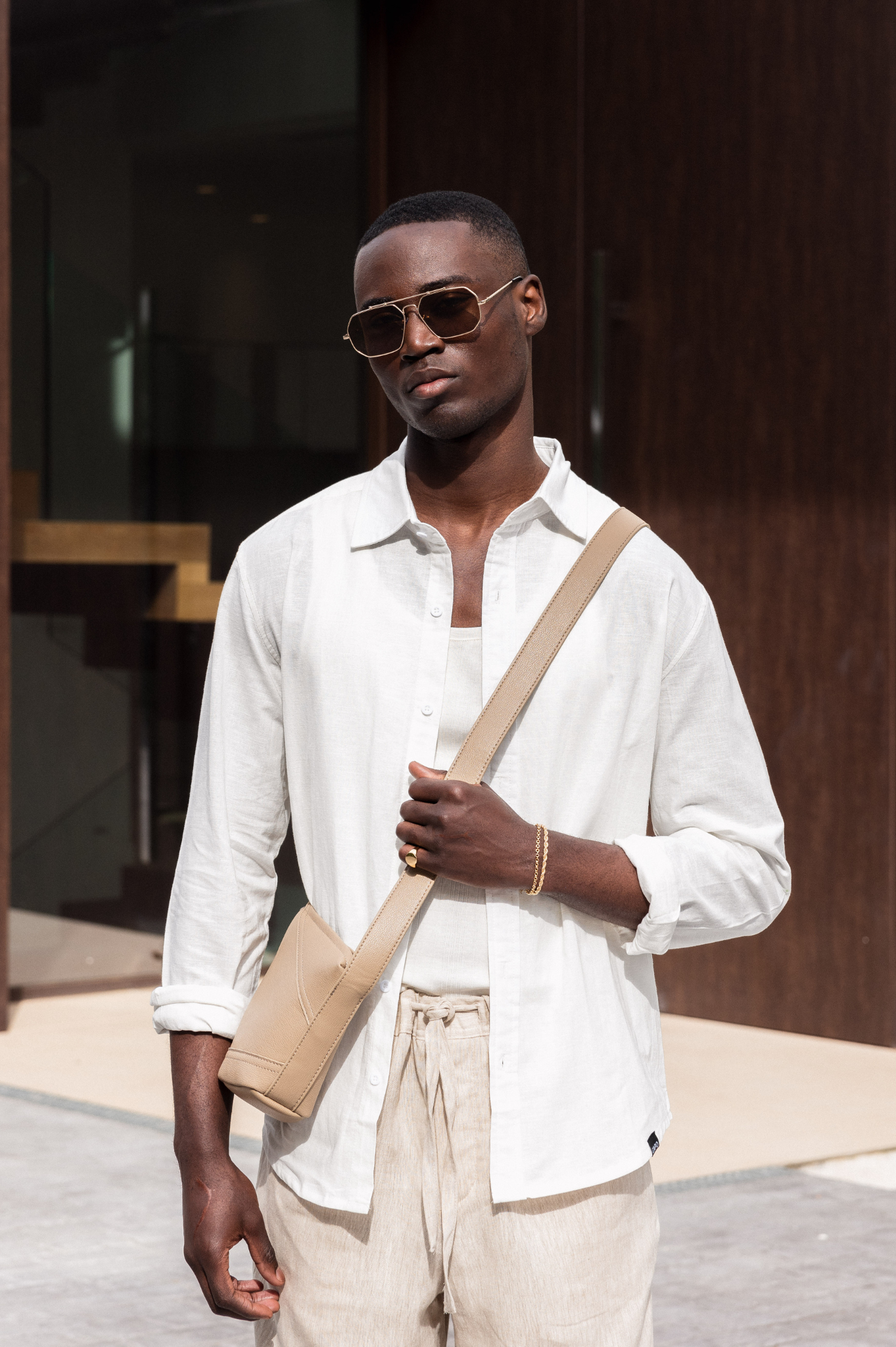 Capo LINEN LS Shirt - White