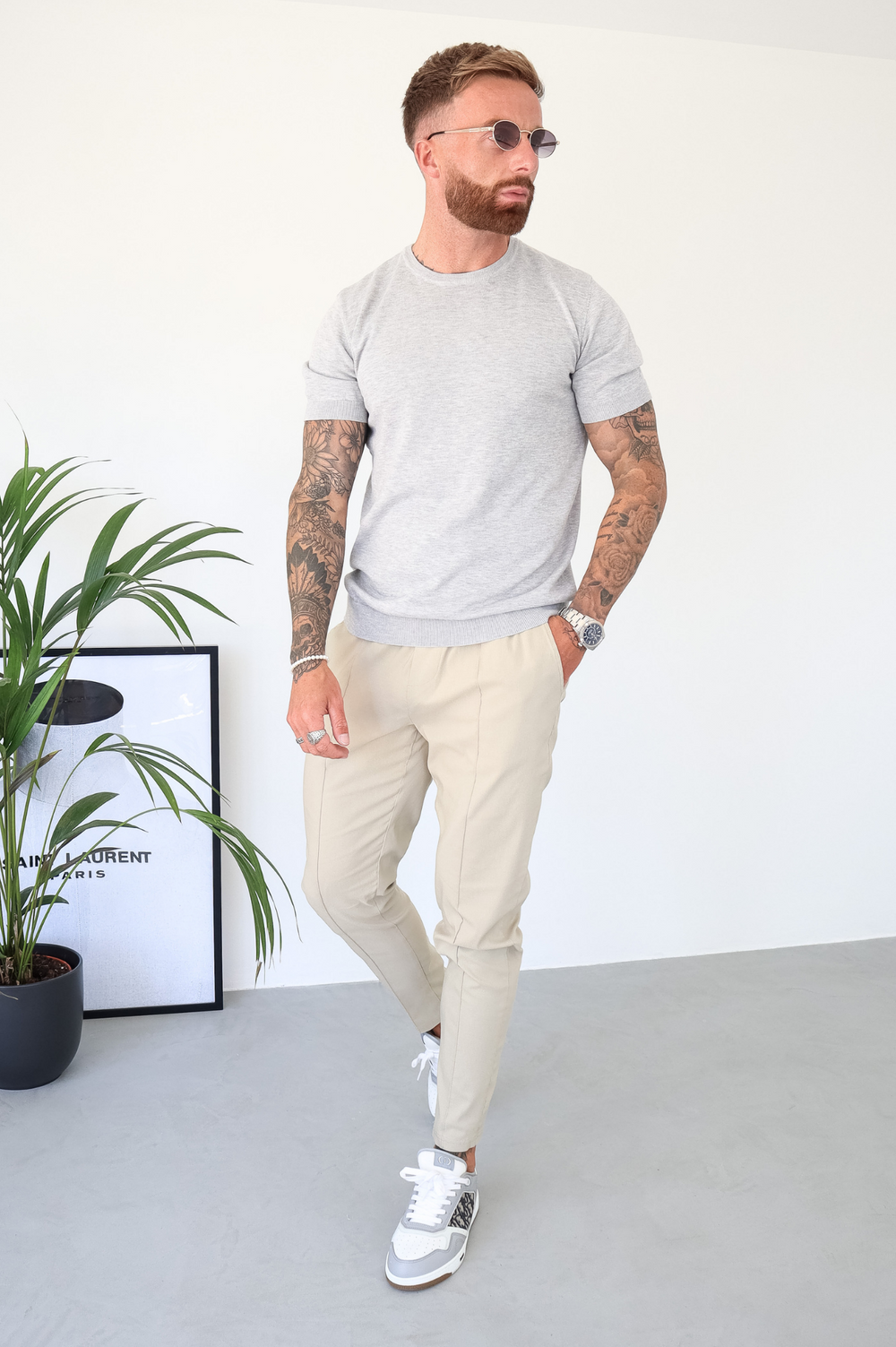 Capo Egyptian Cotton T-Shirt - Grey