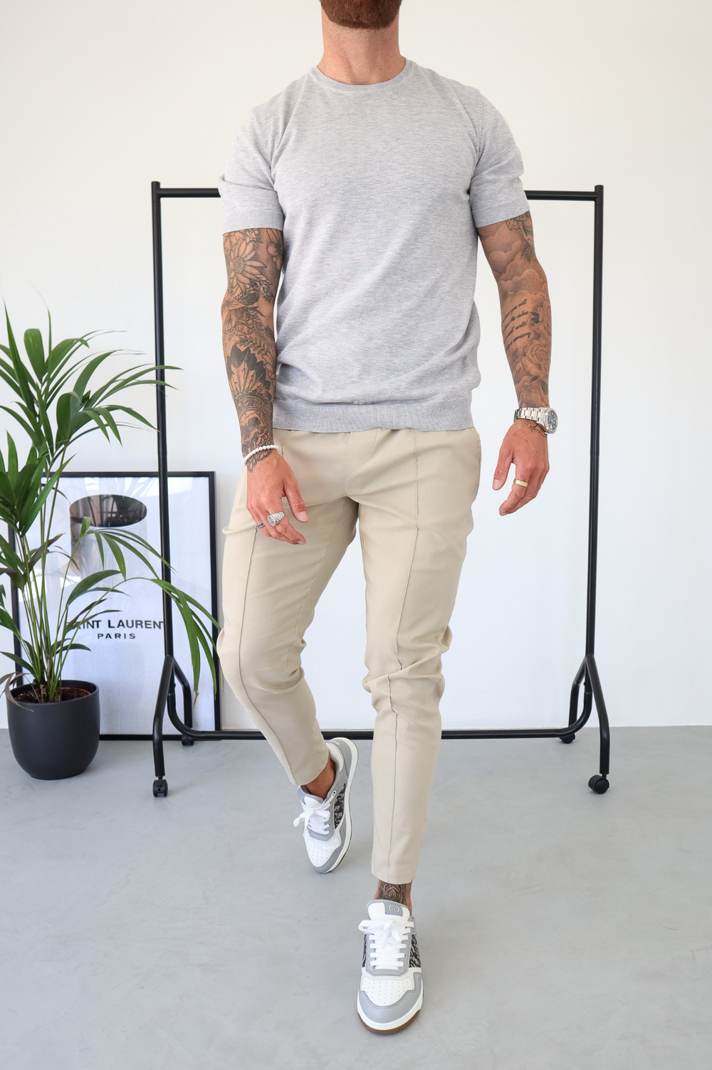 Capo Egyptian Cotton T-Shirt - Grey