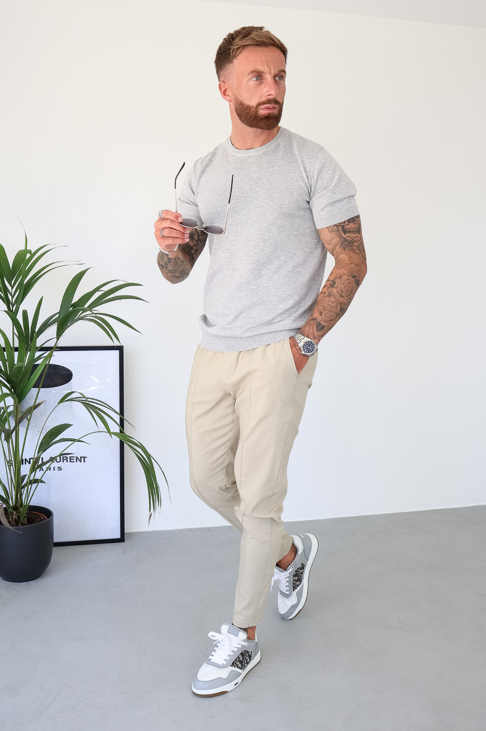 Capo Egyptian Cotton T-Shirt - Grey