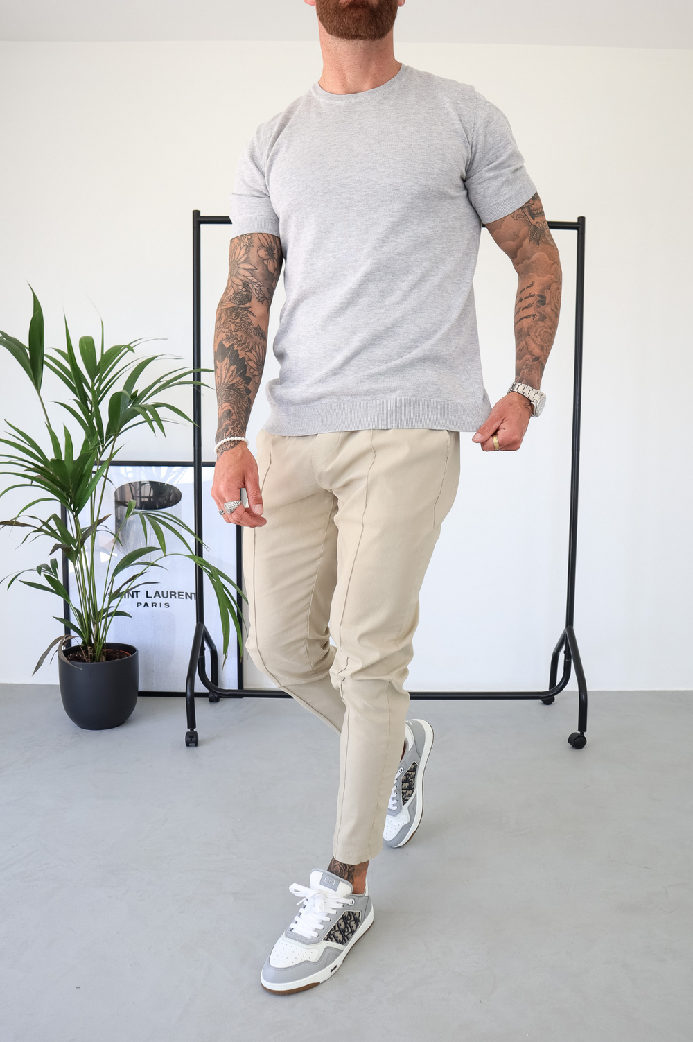 Capo Egyptian Cotton T-Shirt - Grey