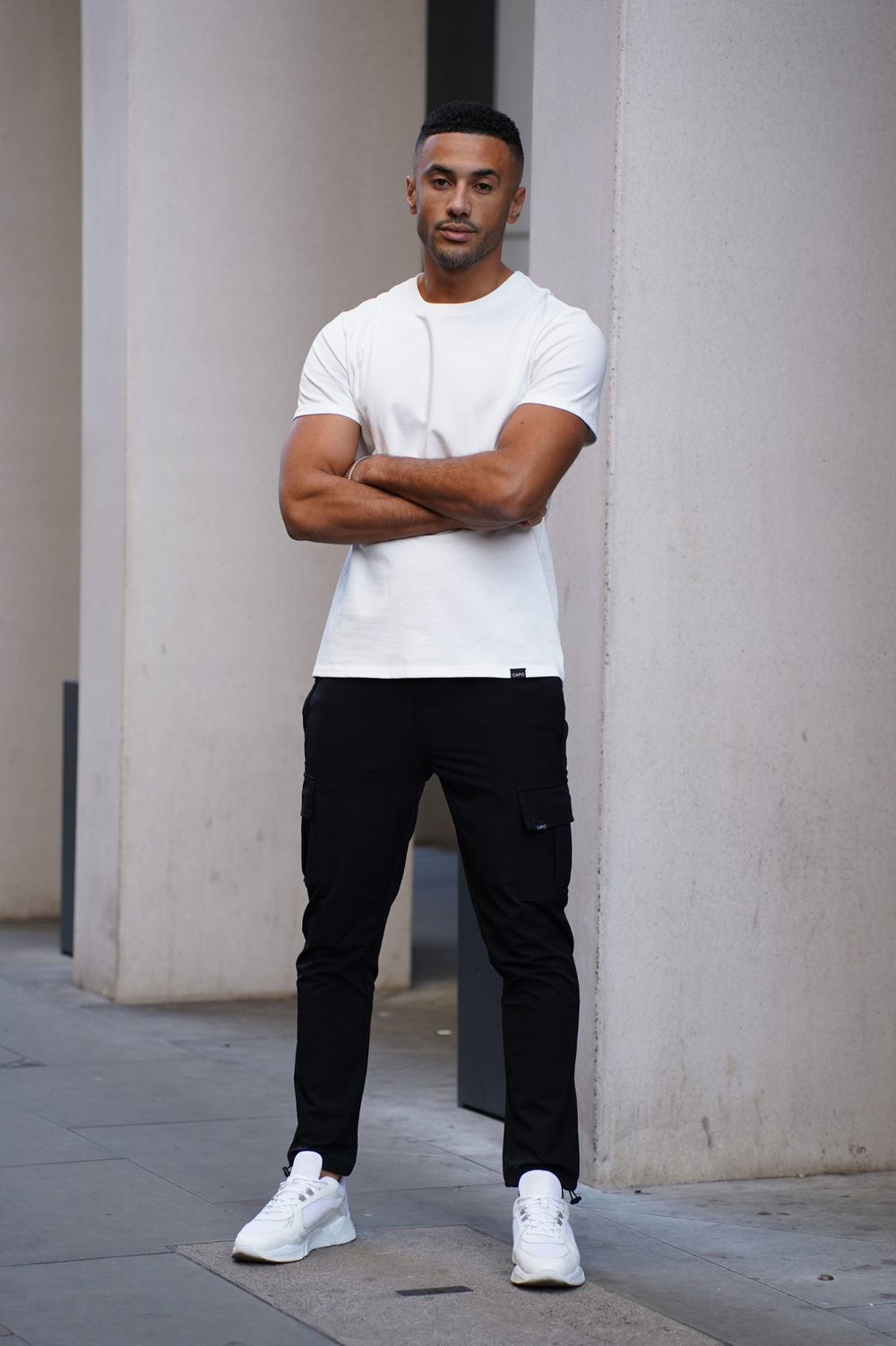 Capo UTILITY Cargohose mit Knebelverschluss V2 - Schwarz